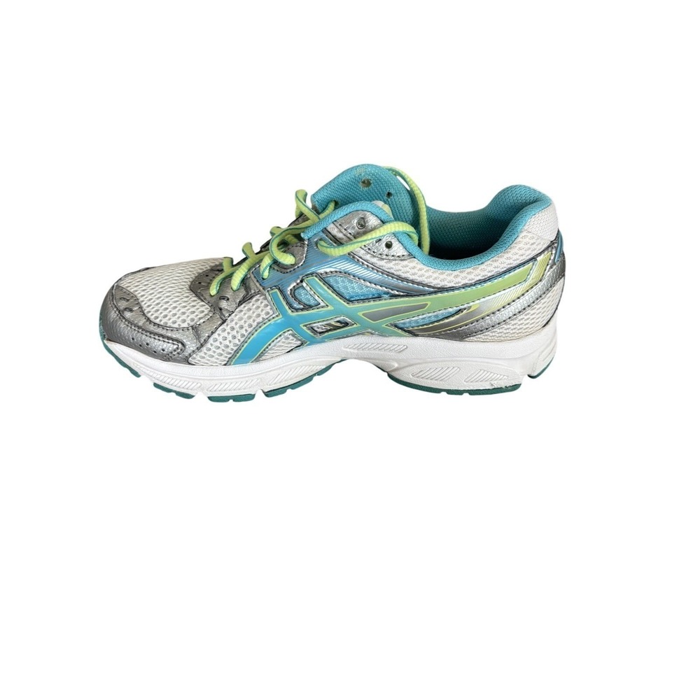 Used ASICS Women Gel Contend 2 Running Shoes Turquoise Lime Size 6.5 Good Cond - Picture 2 of 8